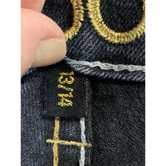 Coogi Jeans Womens Size 13/14 Blue Colorful Sparkling Gems Y2K Minimalist Denim - Picture 7 of 12